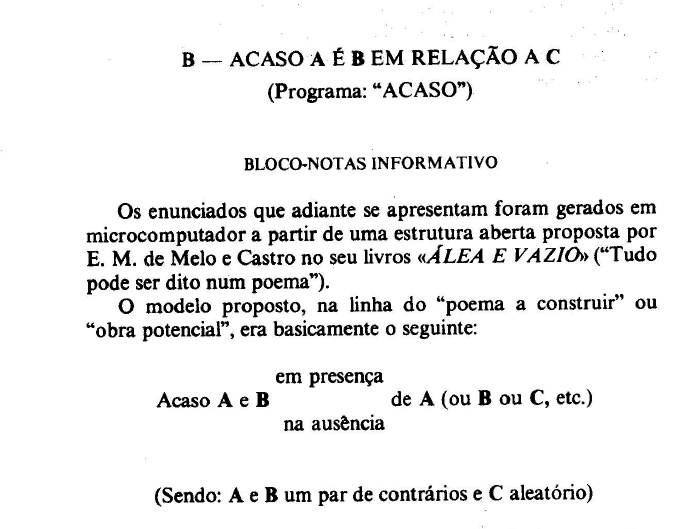 Acaso A é B em relação a C