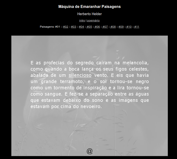 A máquina Poemário