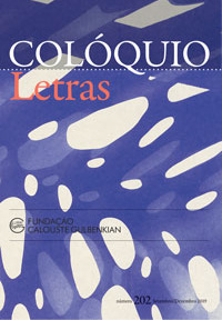 Revista Colóquio/Letras. Ensaio, n.º 202, Set. 2019
