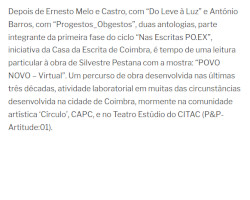 António Barros, O 'POVO NOVO' de Novo, ou o Devir da FÉNIX