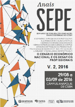 Anais do Seminário de Pesquisa, Pós-Graduação, Ensino e Extensão do Câmpus Anápolis de CSEH (SEPE)