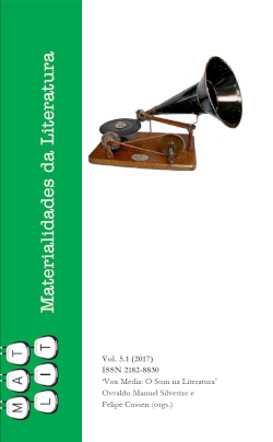 MATLIT: Materialities of Literature, [S.l.], v. 5, n. 1