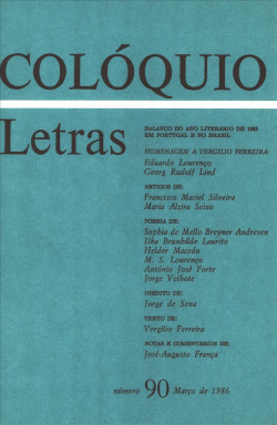 Revista Colóquio/Letras. Recensões Críticas, n.º 90, Mar. 1986