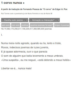 1 corvo nunca mais