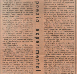 Notas sobre a moderna poesia experimental portuguesa [Fragmentos]