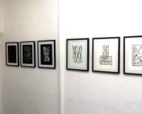 Fernando Aguiar, Dans le Corps du mot (oeuvres sur papier), 2024 (1/5)