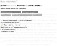 Rui Torres, Húmus Poema Contínuo, 2020 (12/22)